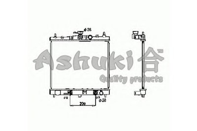 Радиатор, охлаждение двигателя ASHUKI купить