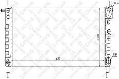 Радиатор, охлаждение двигателя STELLOX купить