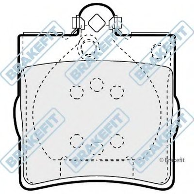 Комплект тормозных колодок, дисковый тормоз Brake Fit APEC braking