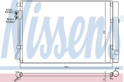 Конденсатор, кондиционер NISSENS купить