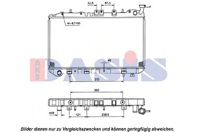 Радиатор, охлаждение двигателя AKS DASIS купить