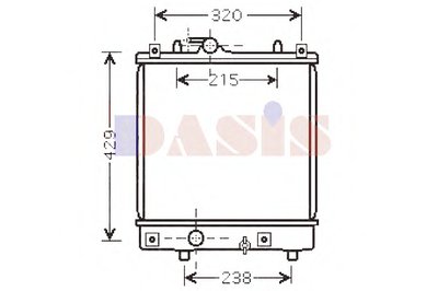 Радиатор, охлаждение двигателя AKS DASIS купить