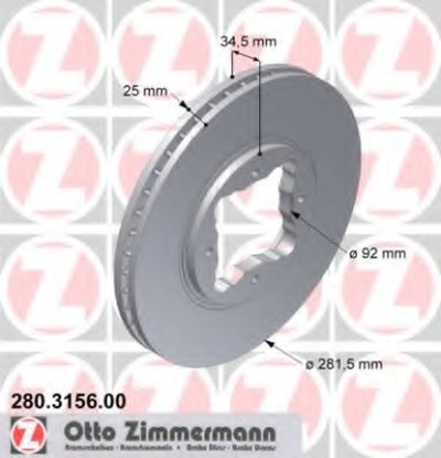 Тормозной диск ZIMMERMANN купить