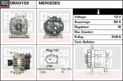 Генератор Remanufactured REMY (Light Duty) DELCO REMY купить