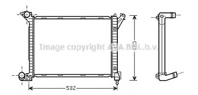 Радиатор, охлаждение двигателя AVA QUALITY COOLING купить
