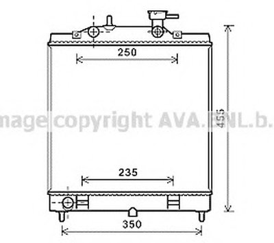 Радиатор, охлаждение двигателя AVA QUALITY COOLING купить