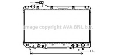 Радиатор, охлаждение двигателя AVA QUALITY COOLING купить