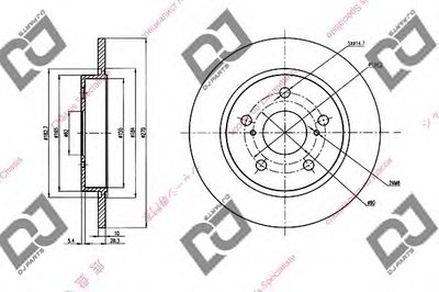 Тормозной диск DJ PARTS купить