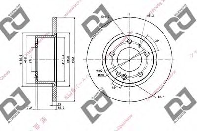 Тормозной диск DJ PARTS купить