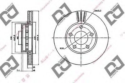 Тормозной диск DJ PARTS купить