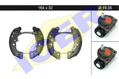 Комплект тормозных колодок ICER купить