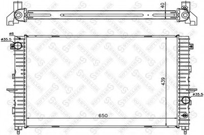 Радиатор, охлаждение двигателя STELLOX купить
