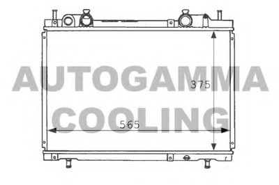 Радиатор, охлаждение двигателя AUTOGAMMA купить