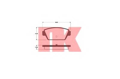 Комплект тормозных колодок, дисковый тормоз