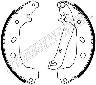 Комплект тормозных колодок TRUSTING купить
