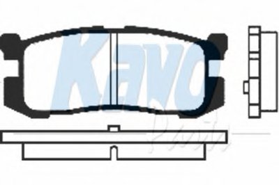 Комплект тормозных колодок, дисковый тормоз MK KASHIYAMA KAVO PARTS