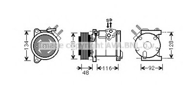 Компрессор, кондиционер AVA QUALITY COOLING купить