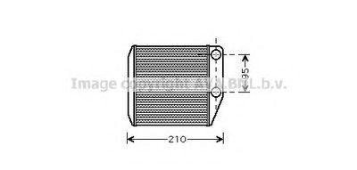 Теплообменник, отопление салона AVA QUALITY COOLING