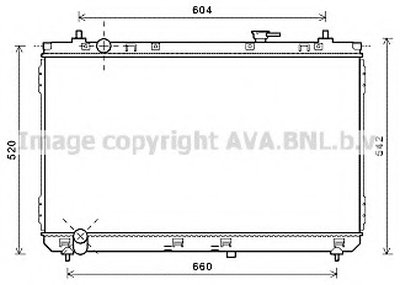 Радиатор, охлаждение двигателя AVA QUALITY COOLING купить