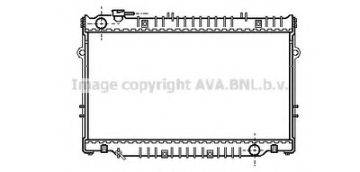 Радиатор, охлаждение двигателя AVA QUALITY COOLING купить