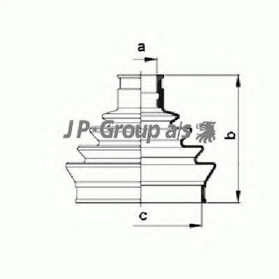 Комплект пылника, приводной вал QH JP GROUP