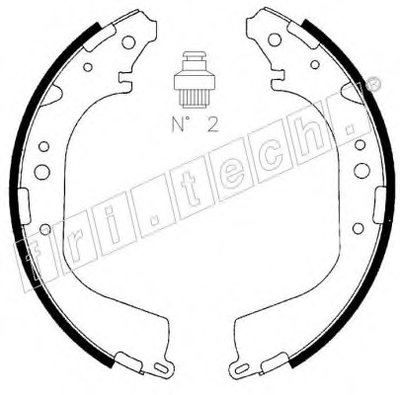 Комплект тормозных колодок fri.tech. купить