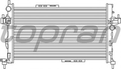 Радиатор, охлаждение двигателя TOPRAN купить