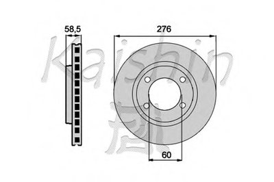 Тормозной диск KAISHIN купить