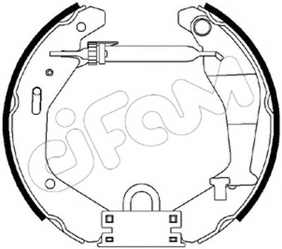 Комплект тормозных колодок Kit premounted CIFAM купить