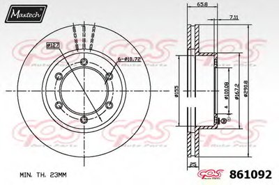 Тормозной диск R+ (Regular Plus) MAXTECH купить