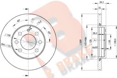 Тормозной диск R BRAKE купить