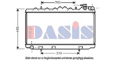 Радиатор, охлаждение двигателя AKS DASIS купить