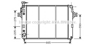 Радиатор, охлаждение двигателя AVA QUALITY COOLING купить