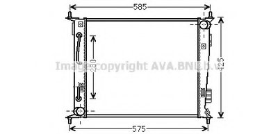 Радиатор, охлаждение двигателя AVA QUALITY COOLING купить