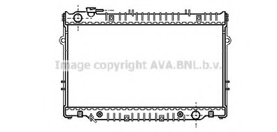 Радиатор, охлаждение двигателя AVA QUALITY COOLING купить