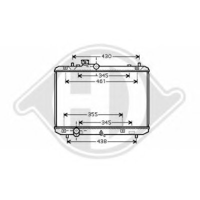 Радиатор, охлаждение двигателя DIEDERICHS купить