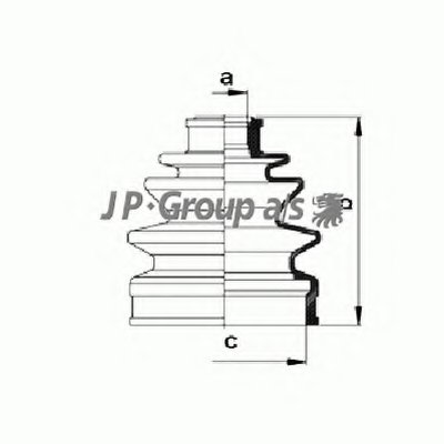 Комплект пылника, приводной вал QH JP GROUP