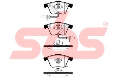 Комплект тормозных колодок, дисковый тормоз sbs
