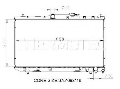 Радиатор, охлаждение двигателя THERMOTEC купить