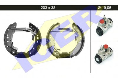 Комплект тормозных колодок ICER купить