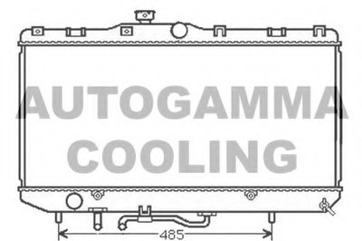 Радиатор, охлаждение двигателя AUTOGAMMA купить