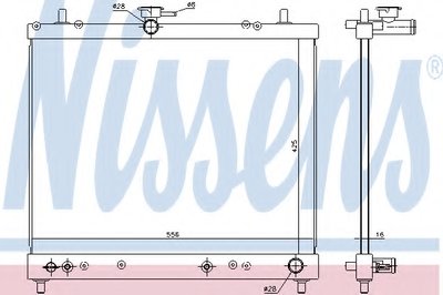 Радиатор, охлаждение двигателя NISSENS купить