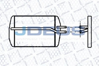 Теплообменник, отопление салона JDEUS