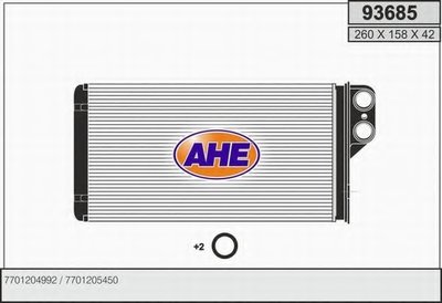 Теплообменник, отопление салона AHE