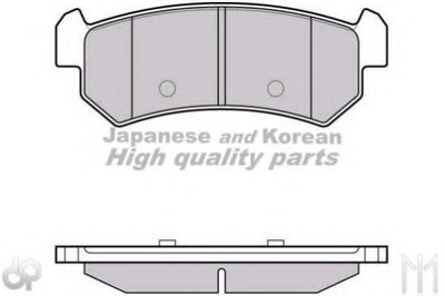 Комплект тормозных колодок, дисковый тормоз ASHUKI