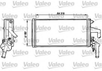 Теплообменник, отопление салона VALEO