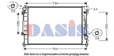 Радиатор, охлаждение двигателя AKS DASIS купить