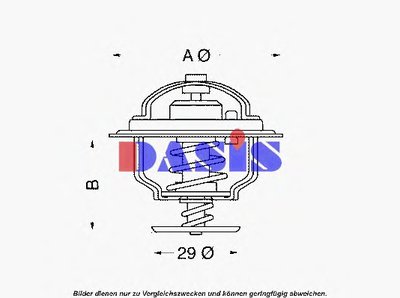 Термостат, охлаждающая жидкость AKS DASIS купить