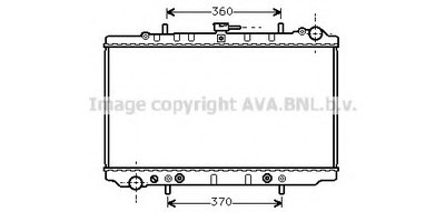 Радиатор, охлаждение двигателя AVA QUALITY COOLING купить