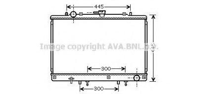Радиатор, охлаждение двигателя AVA QUALITY COOLING купить